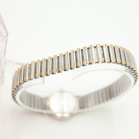 Carriage by Timex Womens Two Tone Watch 22mm Expansion Band w New Battery - Picture 11 of 12